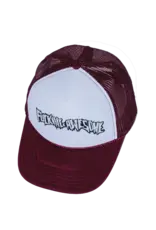 FUCKING AWESOME Scanner Warp Stamp Trucker Hat - Maroon