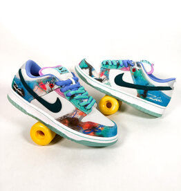 NIKE NIKE SB DUNK LOW X FUTURA LABORATORIES BLEACHED AQUA/GEODE TEAL-WHITE