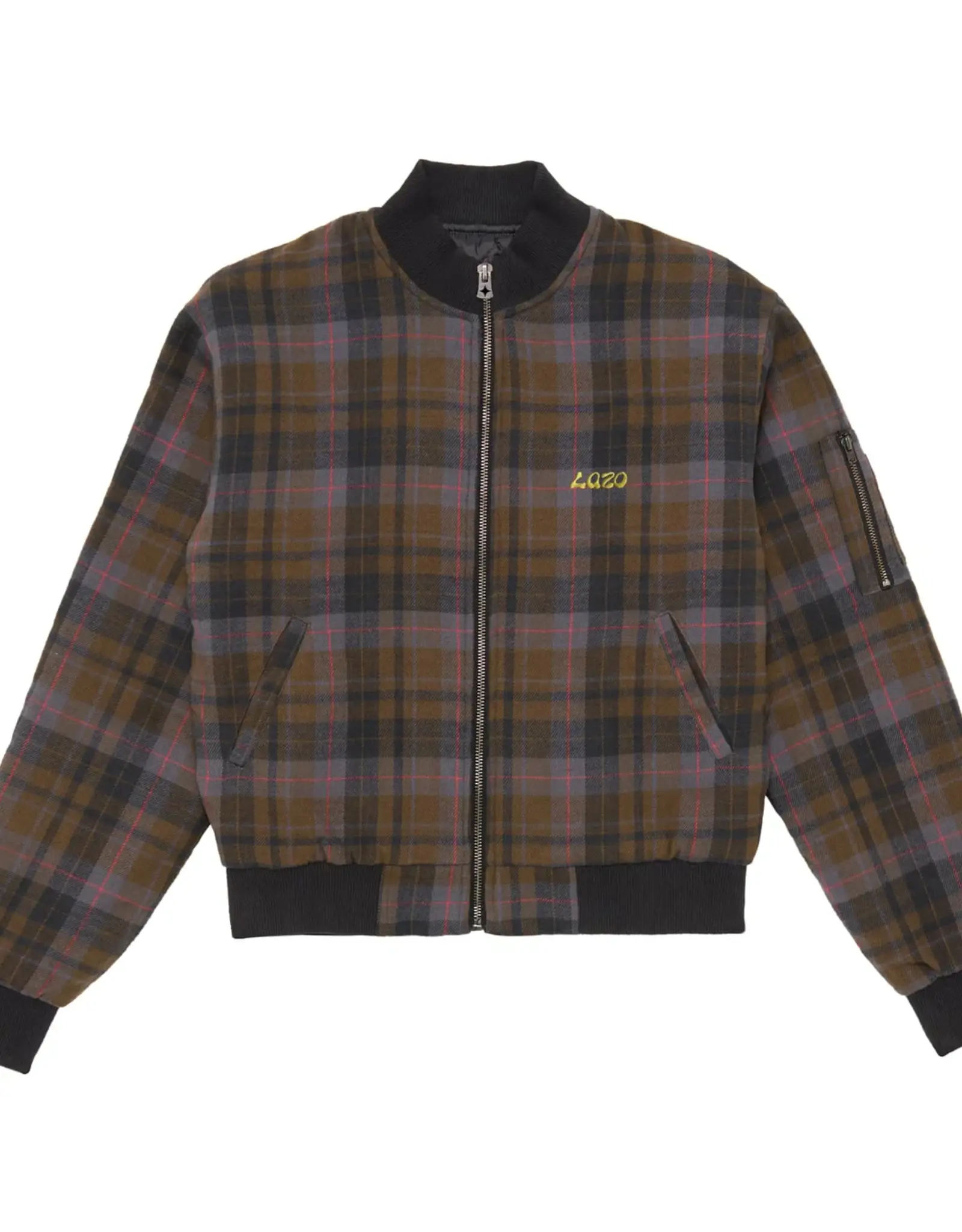LAZO Lazo Plaid Bomber Jacket