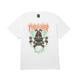 Thrasher X Huf Goat Luau S/S Tee - White