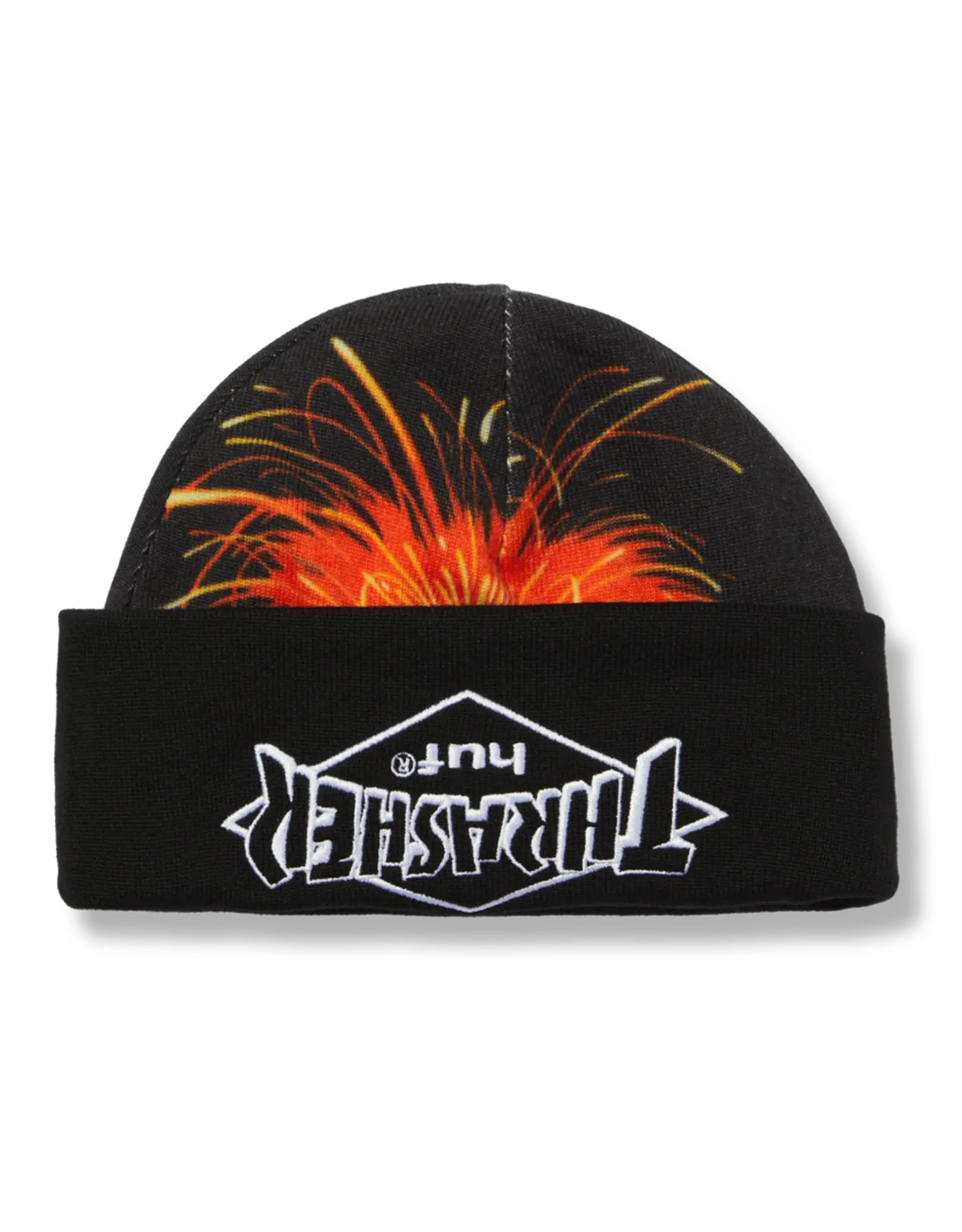 Thrasher X Huf Meltdown Reversible Beanie - Black