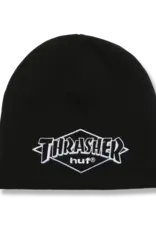 Thrasher X Huf Meltdown Reversible Beanie - Black