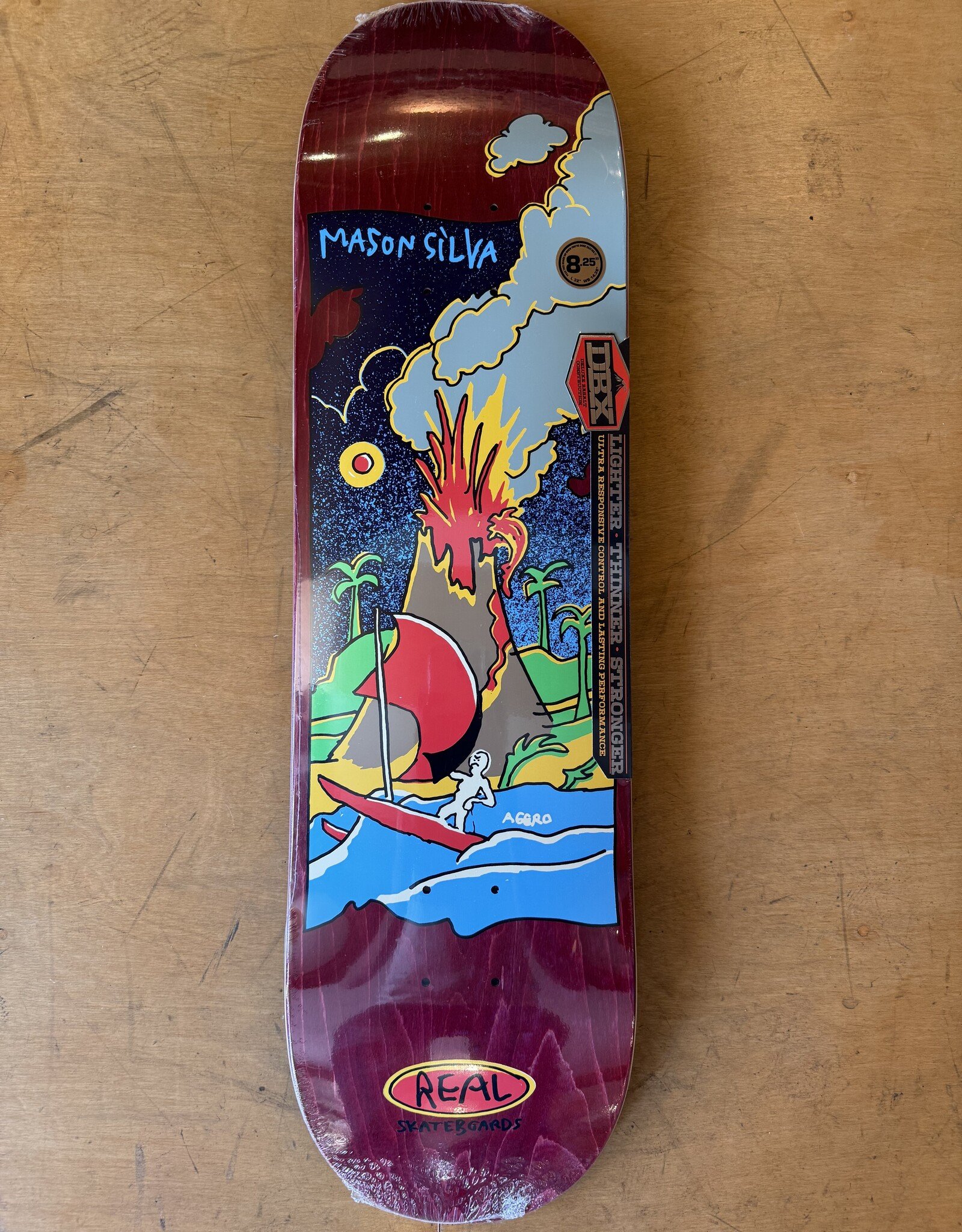 REAL SKATEBOARDS Mason Volcano DBX Pro Deck - 8.25
