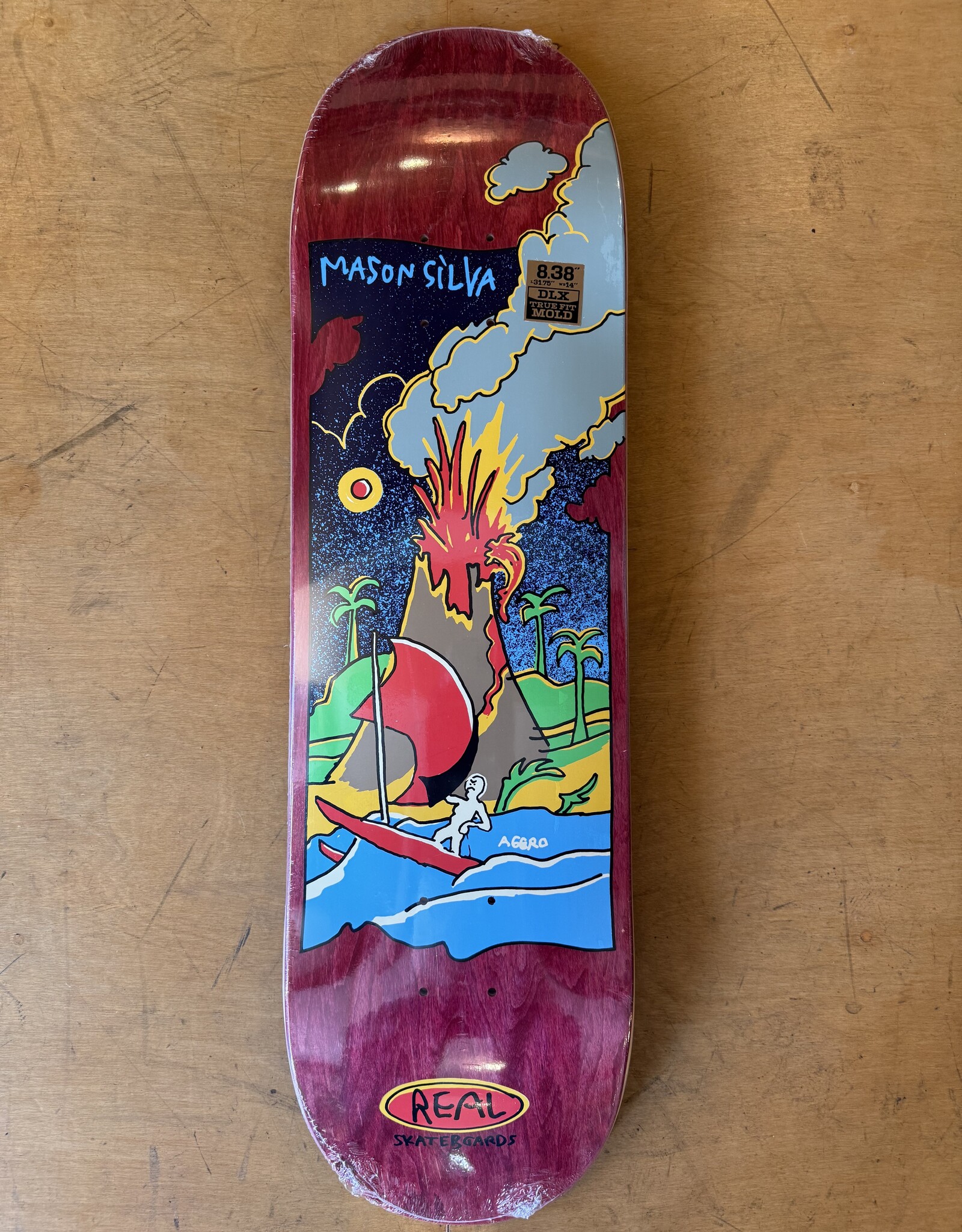 REAL SKATEBOARDS Mason Volcano True Fit Pro Deck - 8.38