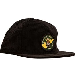 Quartersnacks X Krooked Snackbird Snapback Cord Hat - Black