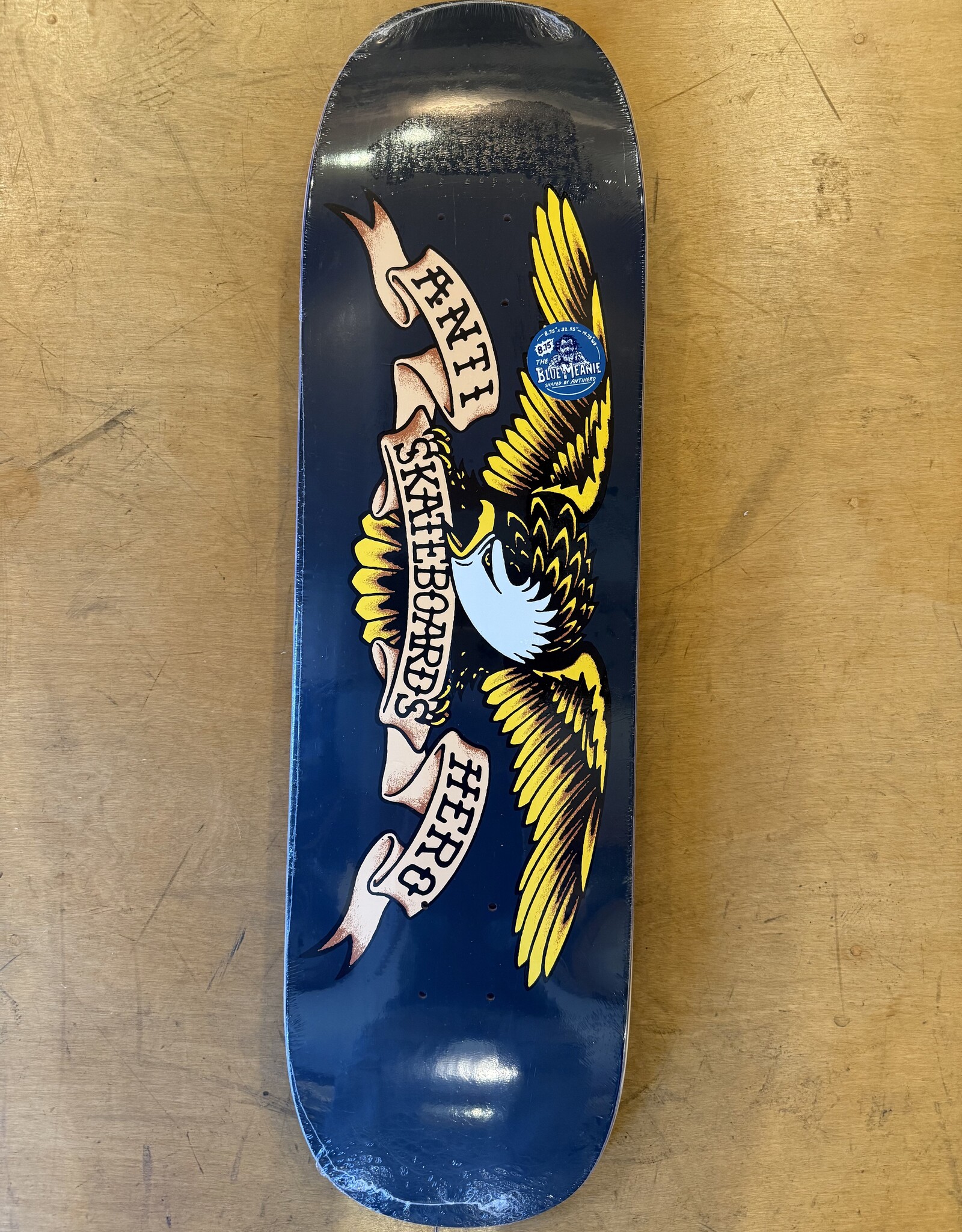 ANTI HERO ANTIHERO BLUE MEANIE SHAPE CLASSIC EAGLE DECK - 8.75