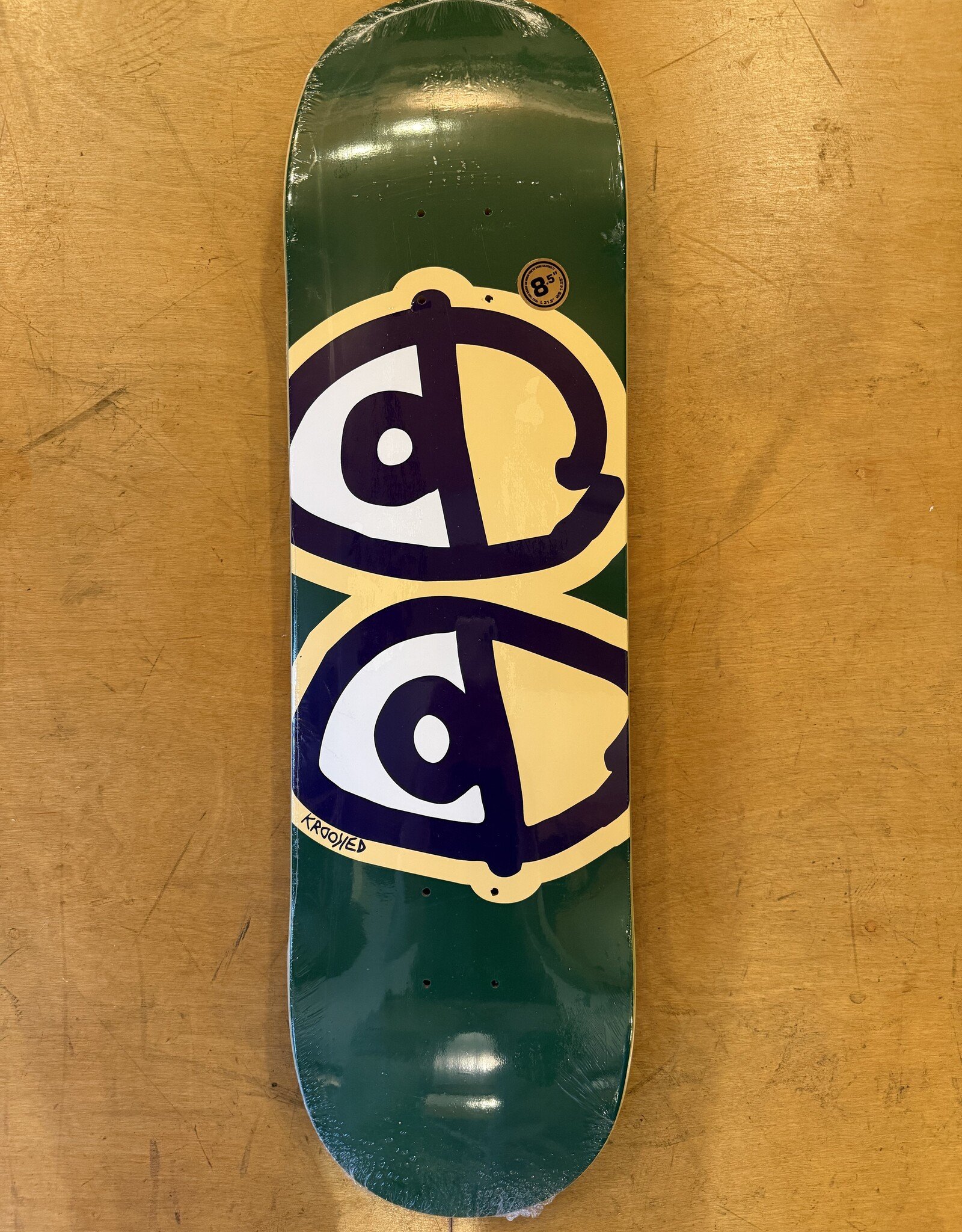 KROOKED TEAM EYES DECK GREEN - 8.5