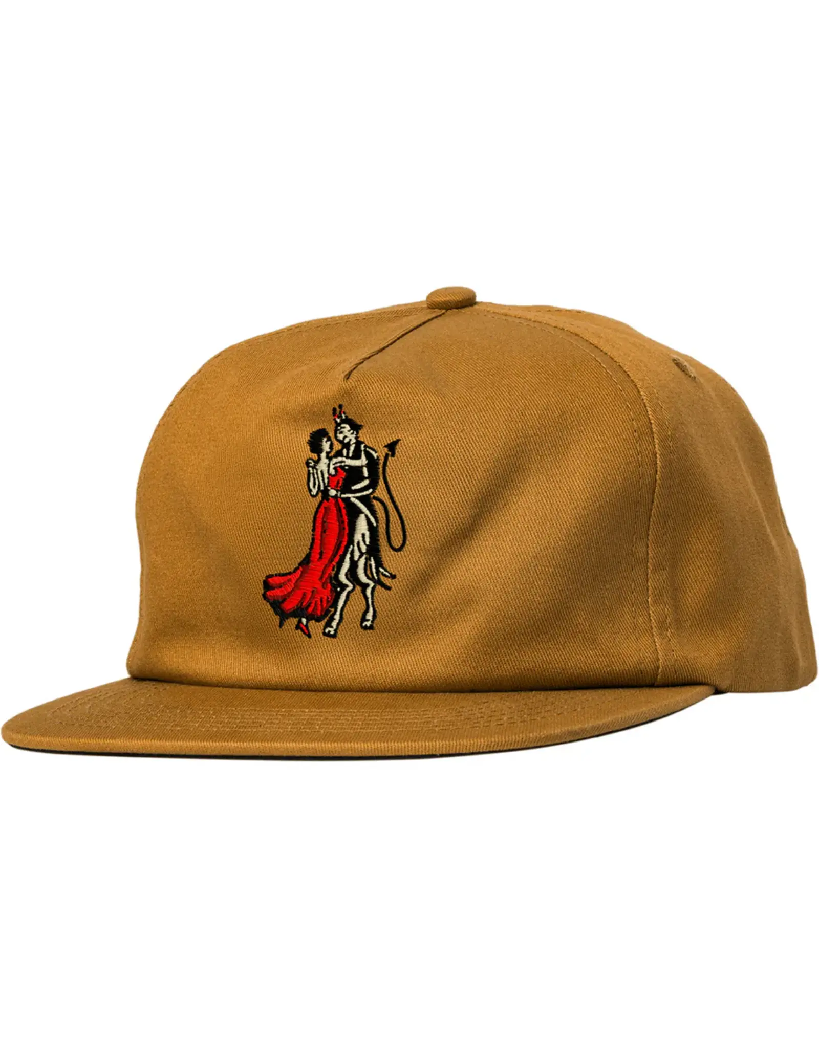 REAL SKATEBOARDS Dance With the Devil Snapback Hat - Light Brown