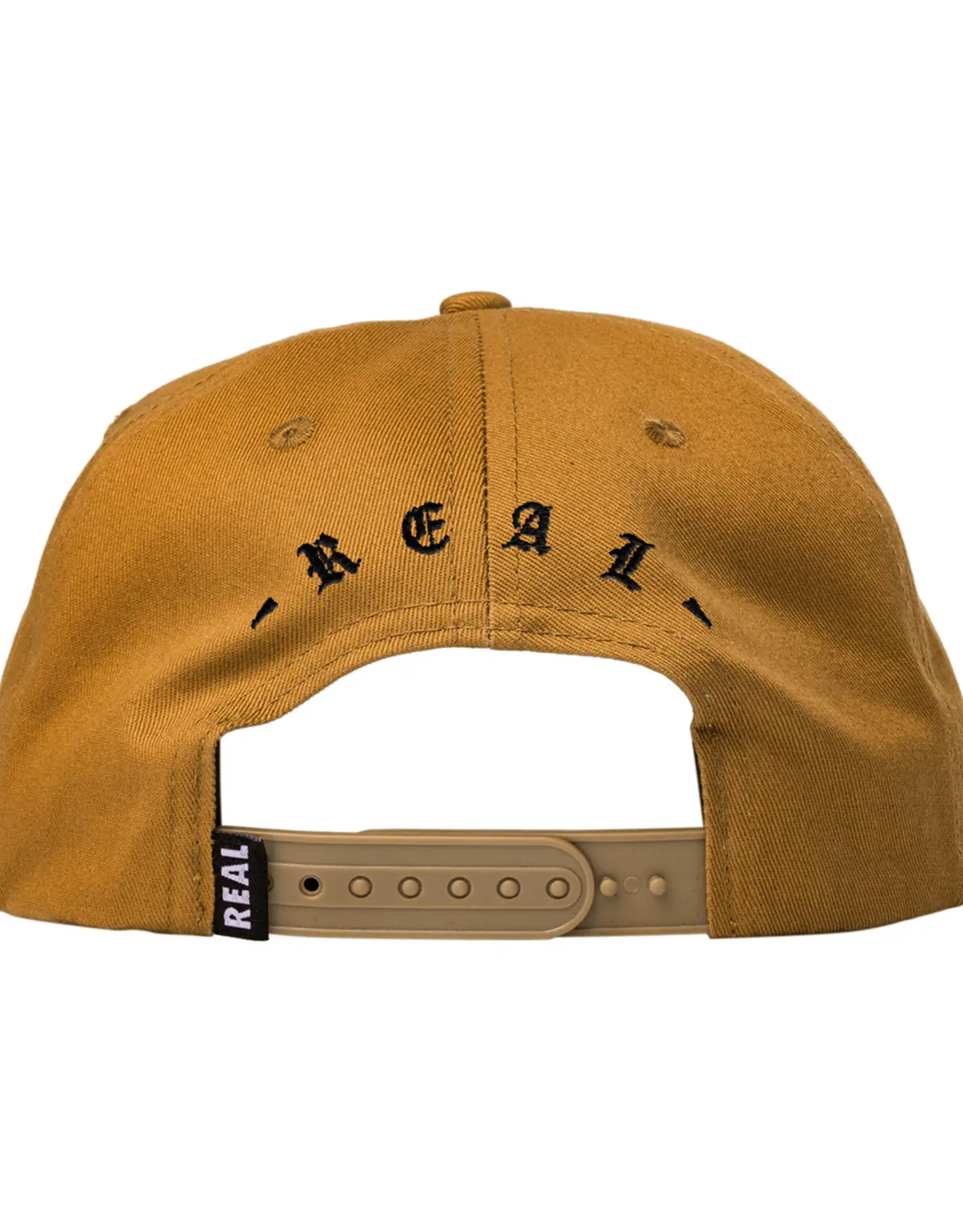 REAL SKATEBOARDS Dance With the Devil Snapback Hat - Light Brown