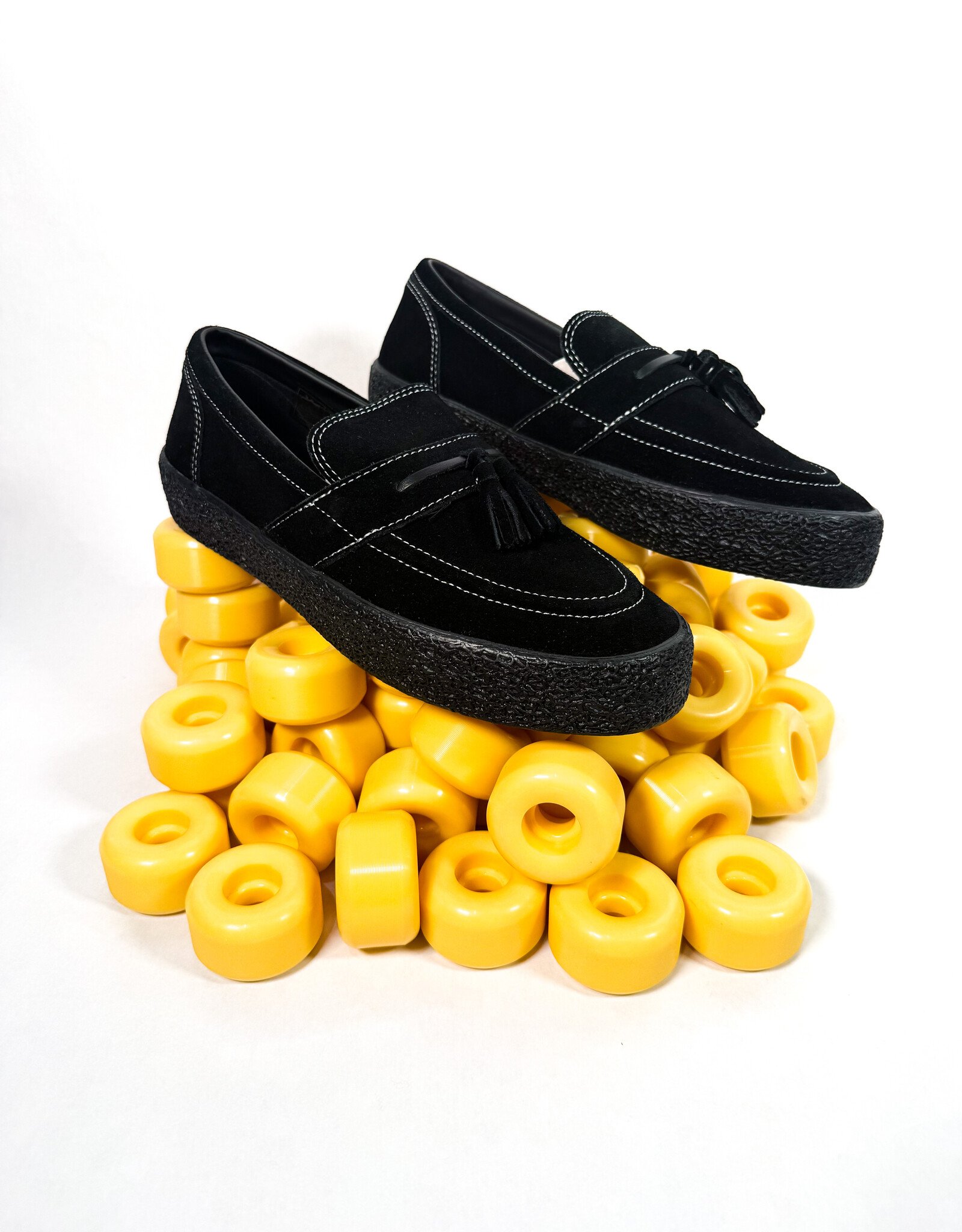 LAST RESORT AB VM005 Loafer - Black / Black / White Stitch