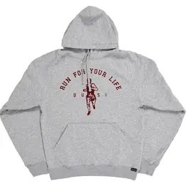 QUASI SKATEBOARDS Run Hoodie - Heather Grey