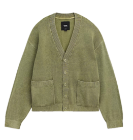 VANS Bayview Acid Wash Cardigan - Bay Leaf