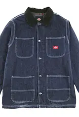 DICKIES Denim Blanket Lined Chore Coat - Rinsed Indigo Blue