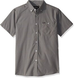 BRIXTON BRIXTON CENTRAL S/S BUTTON - SMOKE