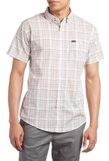 BRIXTON BRIXTON HOWL S/S BUTTON - WHITE/BLACK/RED