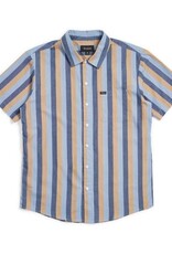 BRIXTON BRIXTON CHARTER S/S BUTTON - WASHED NAVY