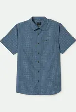 BRIXTON BRIXTON CHARTER S/S BUTTON - BLUE HAZE