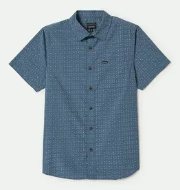 BRIXTON BRIXTON CHARTER S/S BUTTON - BLUE HAZE