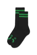 Happy Sad Rib Socks - Black / Green