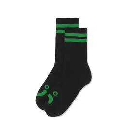 POLAR Happy Sad Rib Socks - Black / Green