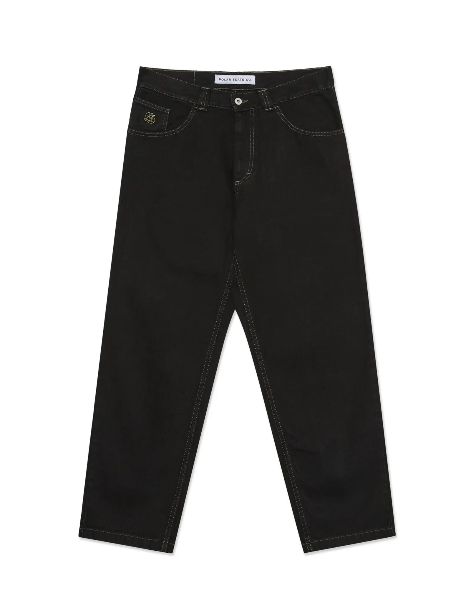 93! Pants Contrast Stitching - Black / Dark Olive