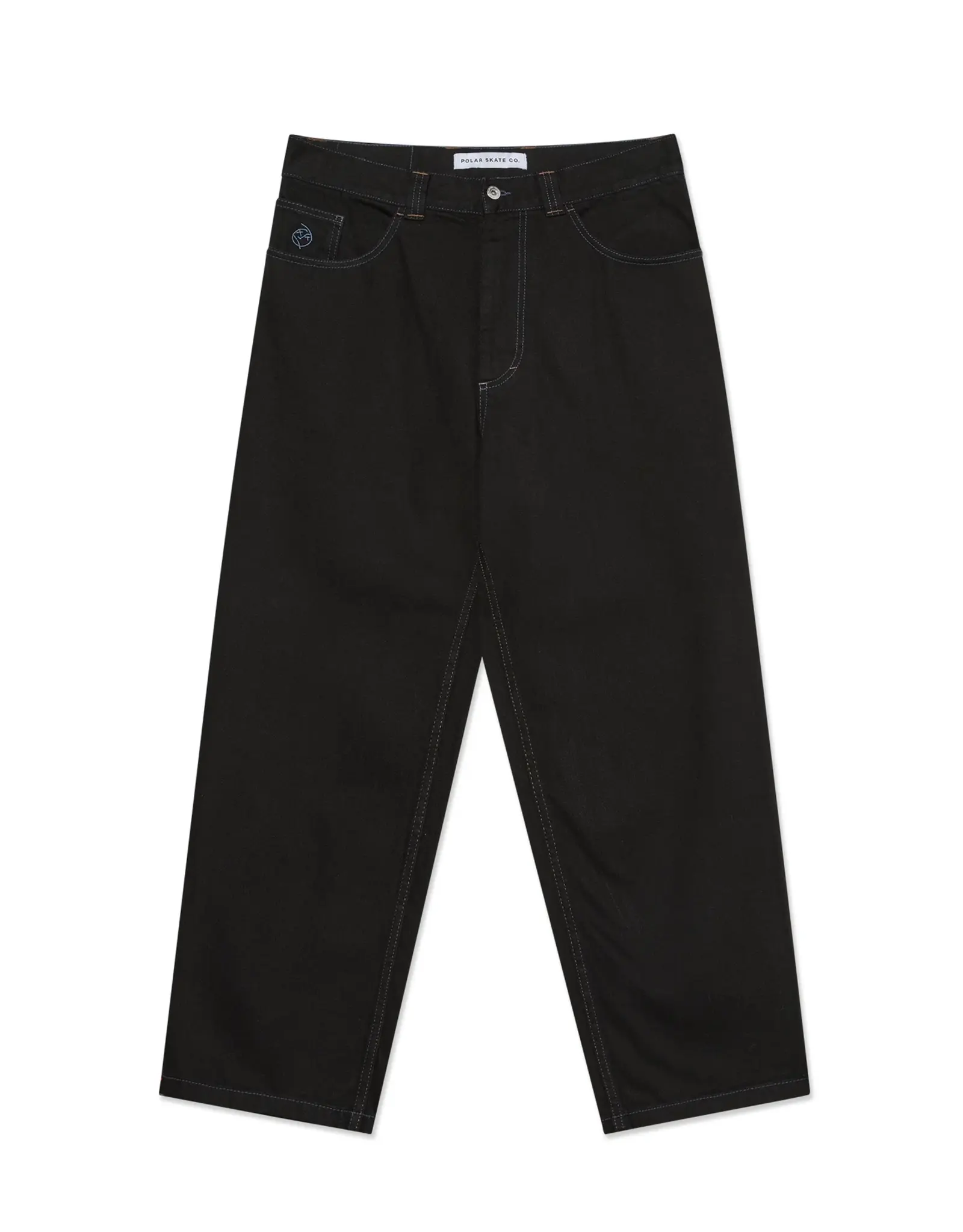 POLAR Big Boy Pants - Black / Blue Stitching