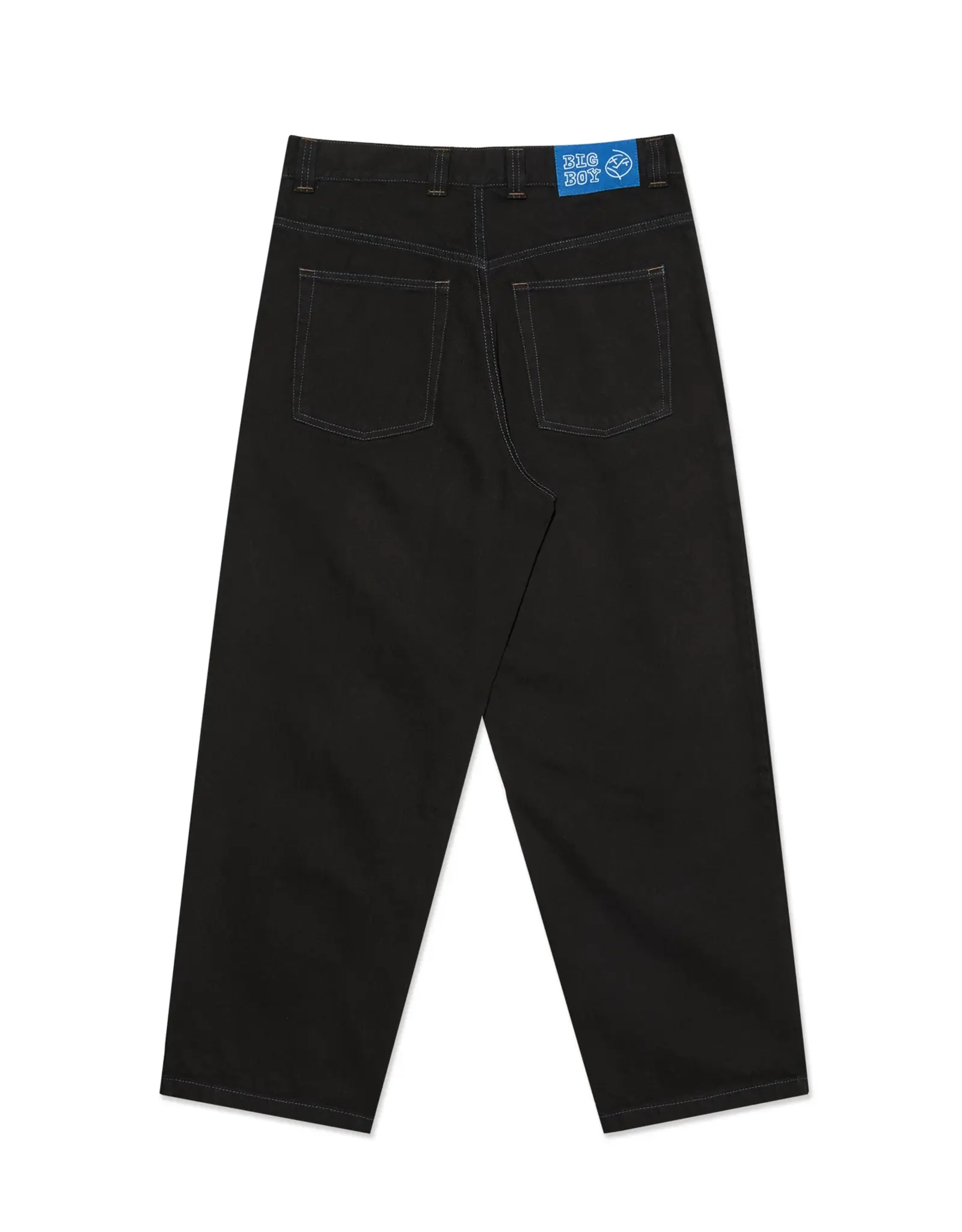 POLAR Big Boy Pants - Black / Blue Stitching