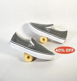 VANS MN SKATE SLIP-ON PEWTER/WHITE