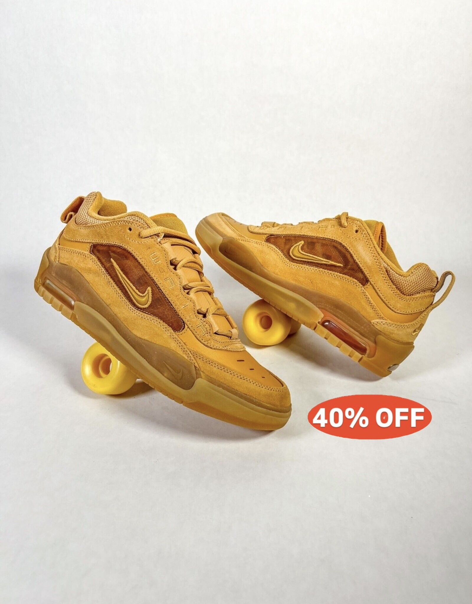 NIKE SB AIR MAX ISHOD - FLAX/WHEAT-FLAX-SAFETY ORANGE