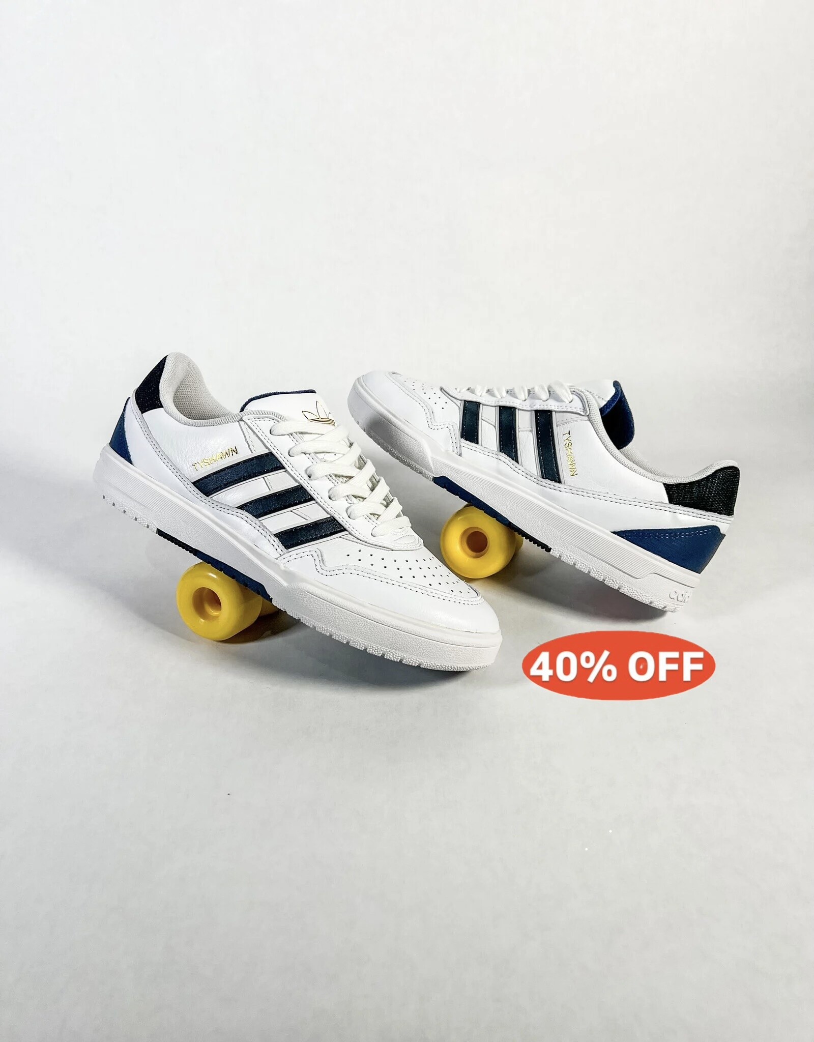 ADIDAS TYSHAWN II - WHITE/BLACK/NAVY