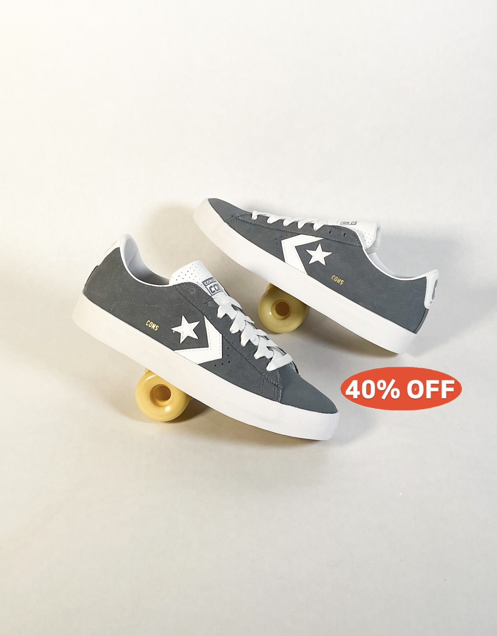 CONVERSE CONS PL VULC PRO OX LUNAR GREY/WHITE/WHITE