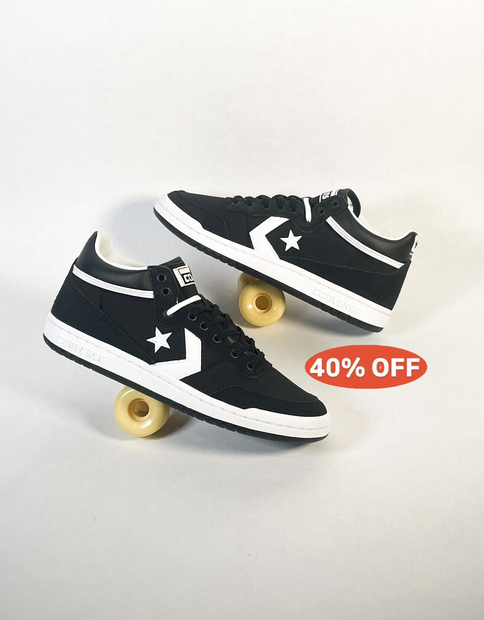 CONVERSE CONS FASTBREAK PRO MID BLACK/WHITE/BLACK BLACK