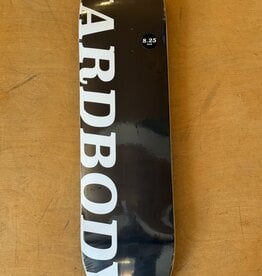 HARDBODY Black / White Logo Team Deck - 8.25 Short
