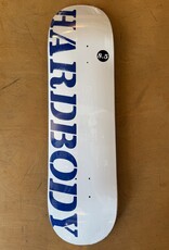 HARDBODY Stencil Logo Team Deck White / Blue - 8.5