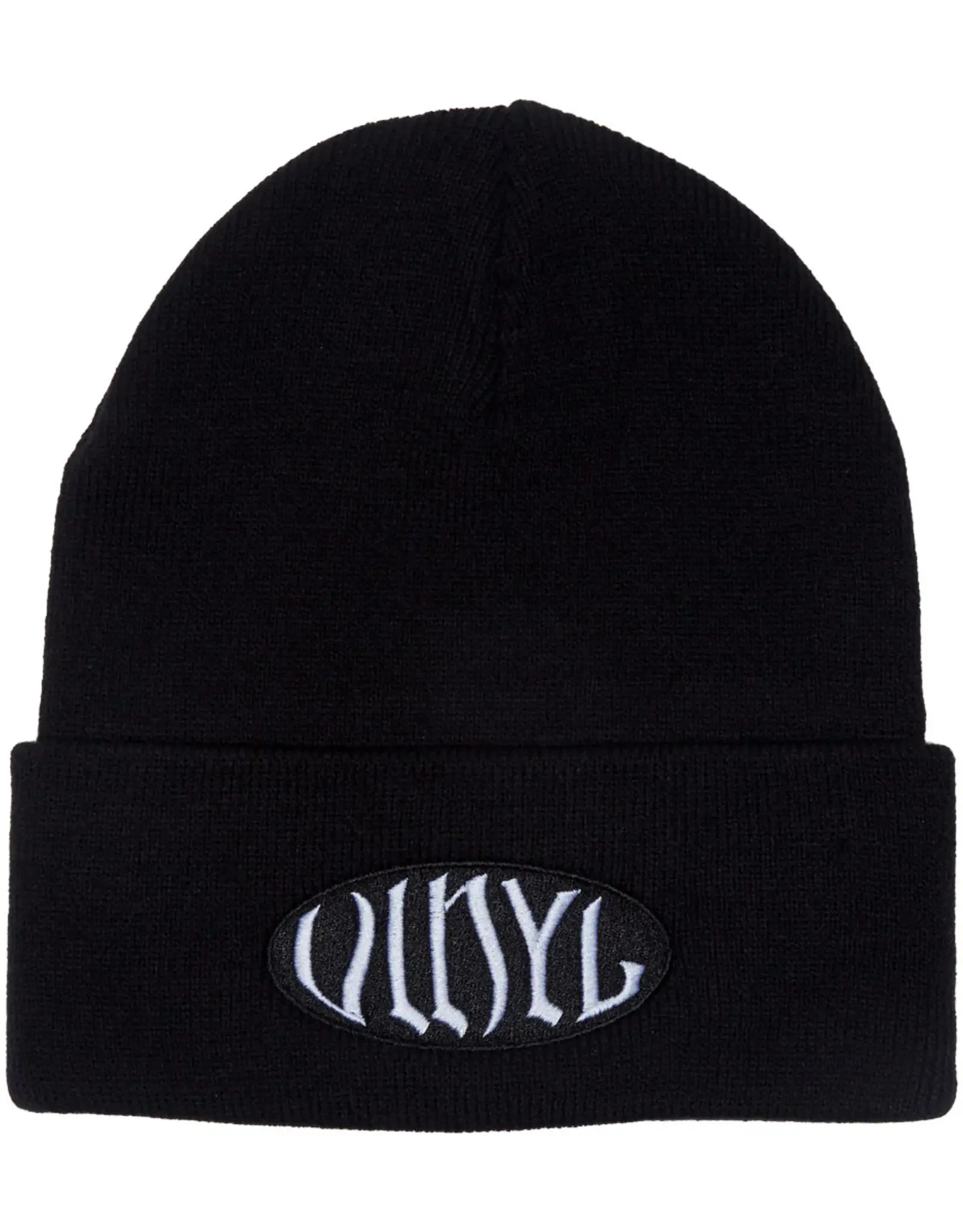 VINYL SKATEBOARDS Oval Beanie - Black
