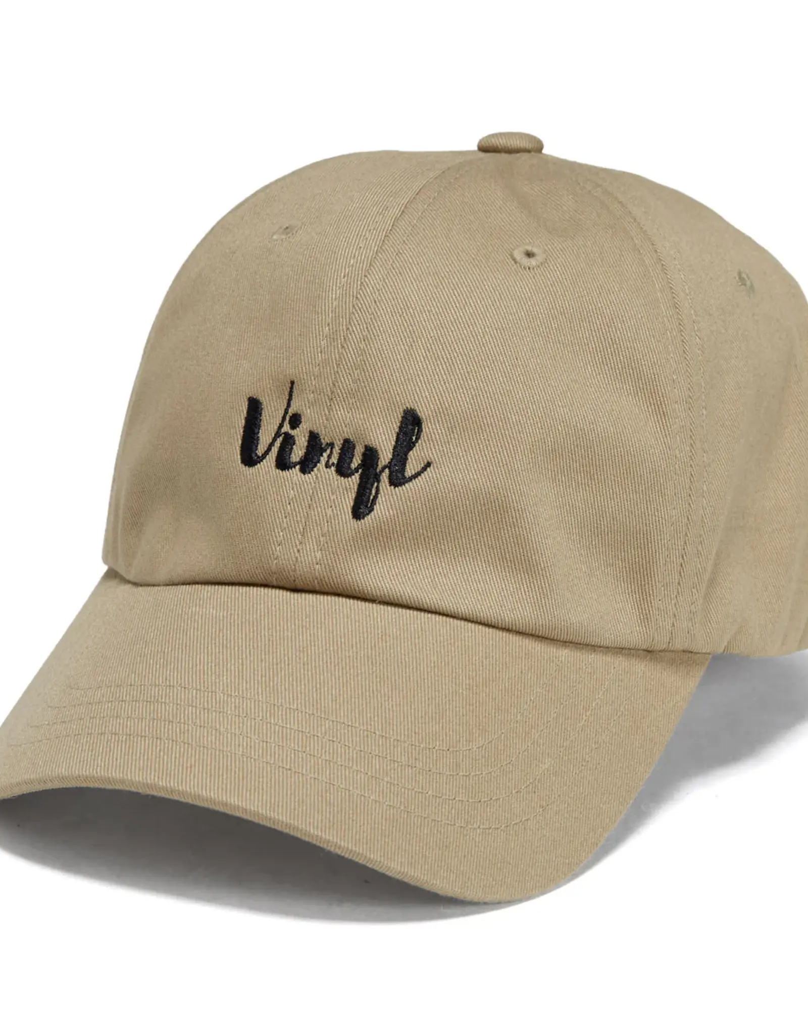 VINYL SKATEBOARDS "Script" Dad Hat - Khaki