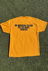 FCKYUYUFCK Felt By Many Double Sided Tee - Yellow / Black