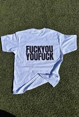 FCKYUYUFCK Double Sided Fat Print Tee - White / Midnight Purple