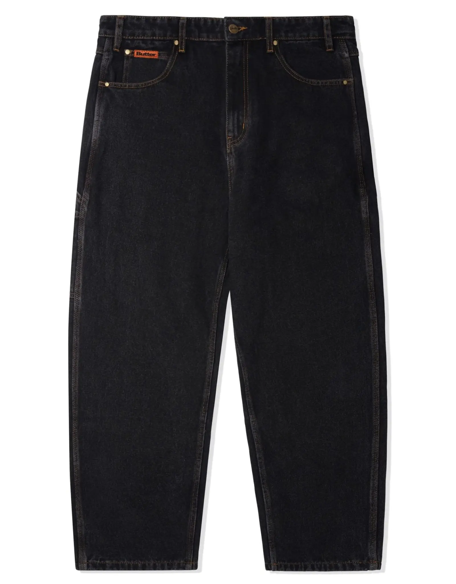 BUTTER GOODS Baggy Denim Jeans - Washed Black