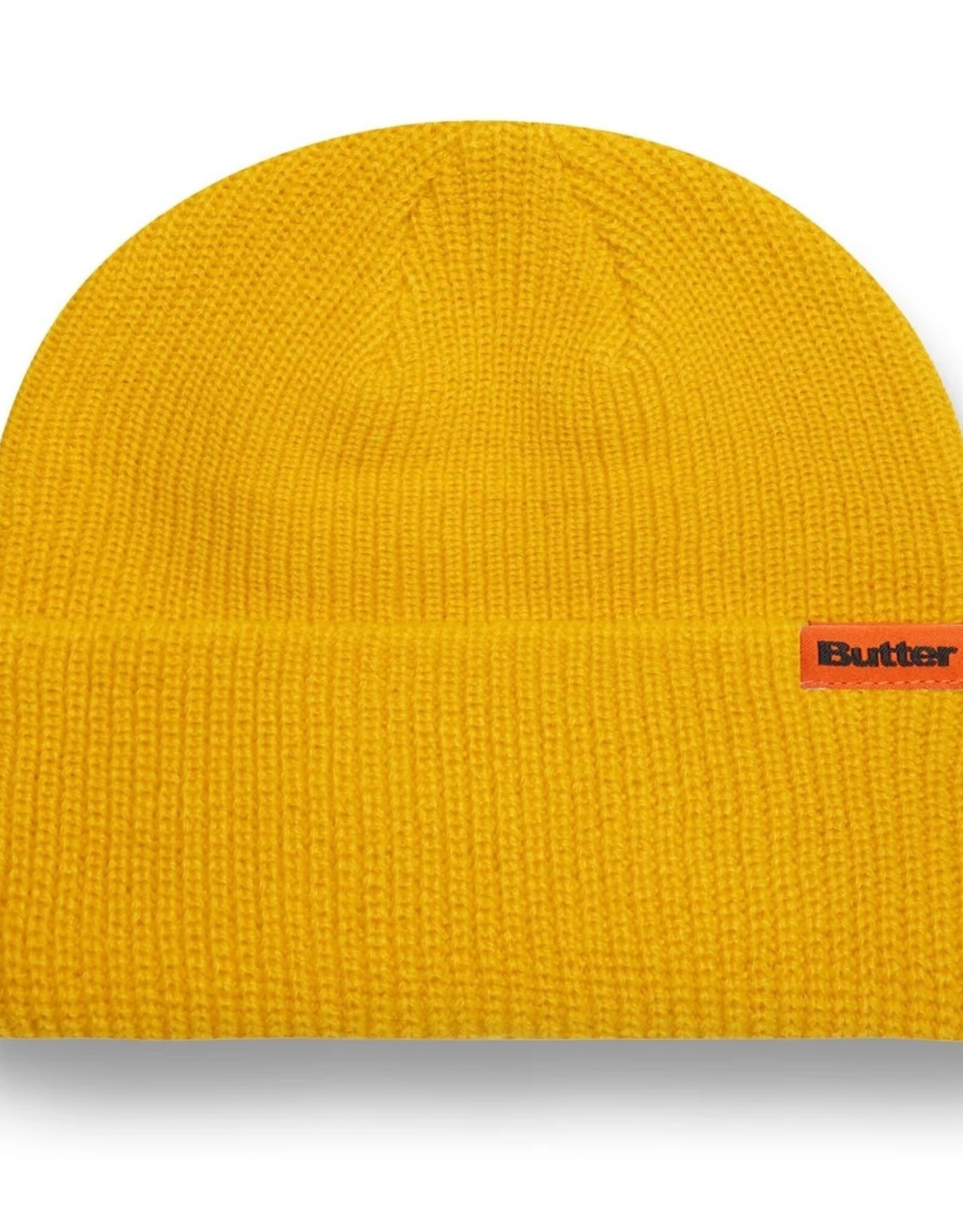 BUTTER GOODS Tall Wharfie Beanie - yellow