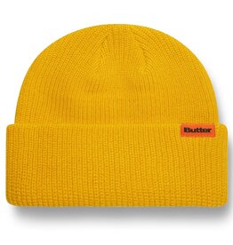 BUTTER GOODS Tall Wharfie Beanie - yellow