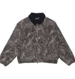 Zip Jacket Sherpa Lined Denim - Camo