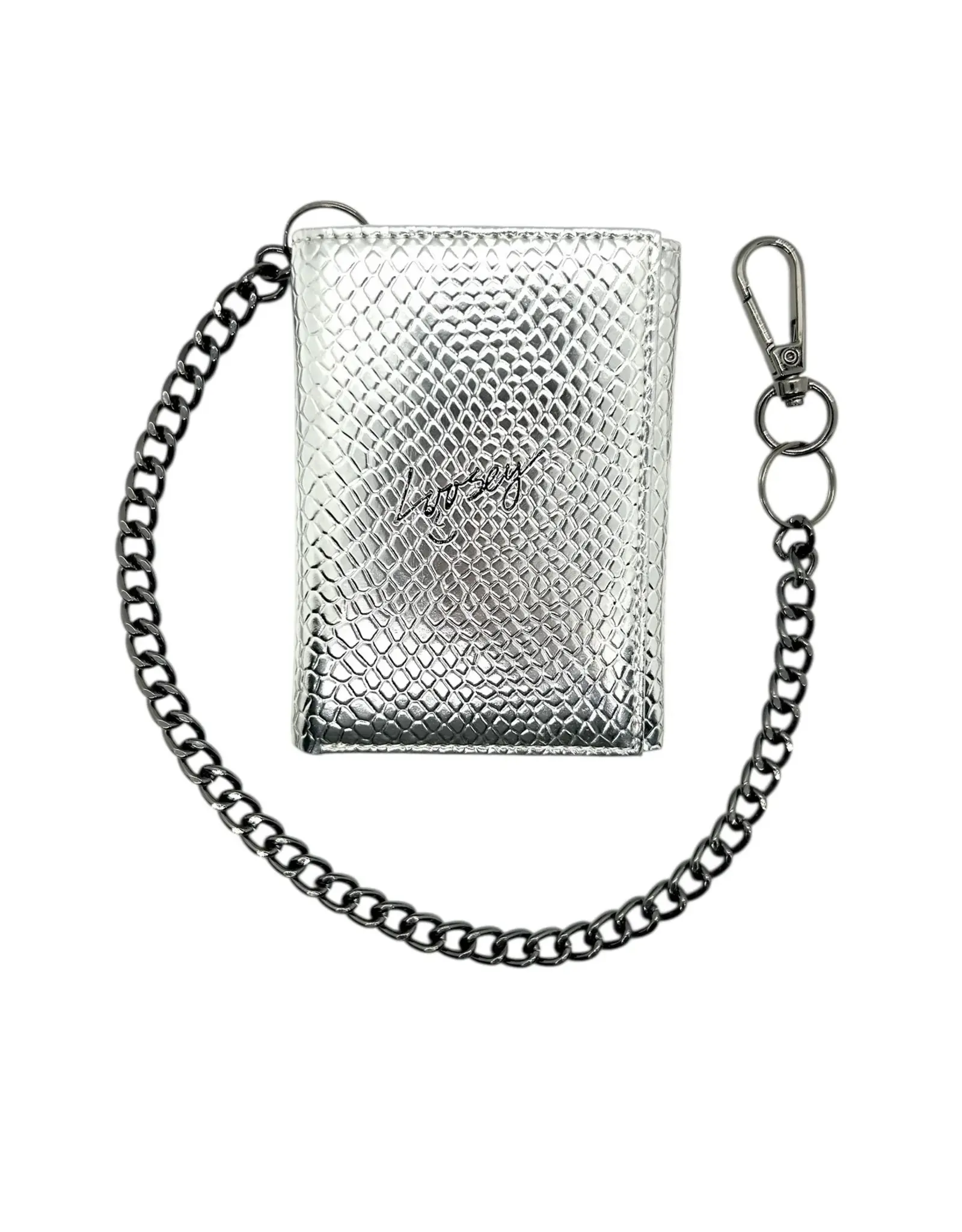 LOOSEY Metallic Silver Chain Gang Wallet