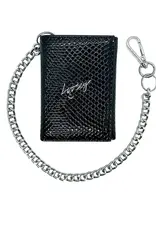 LOOSEY Metallic Black Chain Gang Wallet