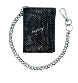 LOOSEY Metallic Black Chain Gang Wallet