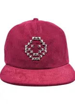 LOOSEY Cord Studded Snapback Hat - Maroon
