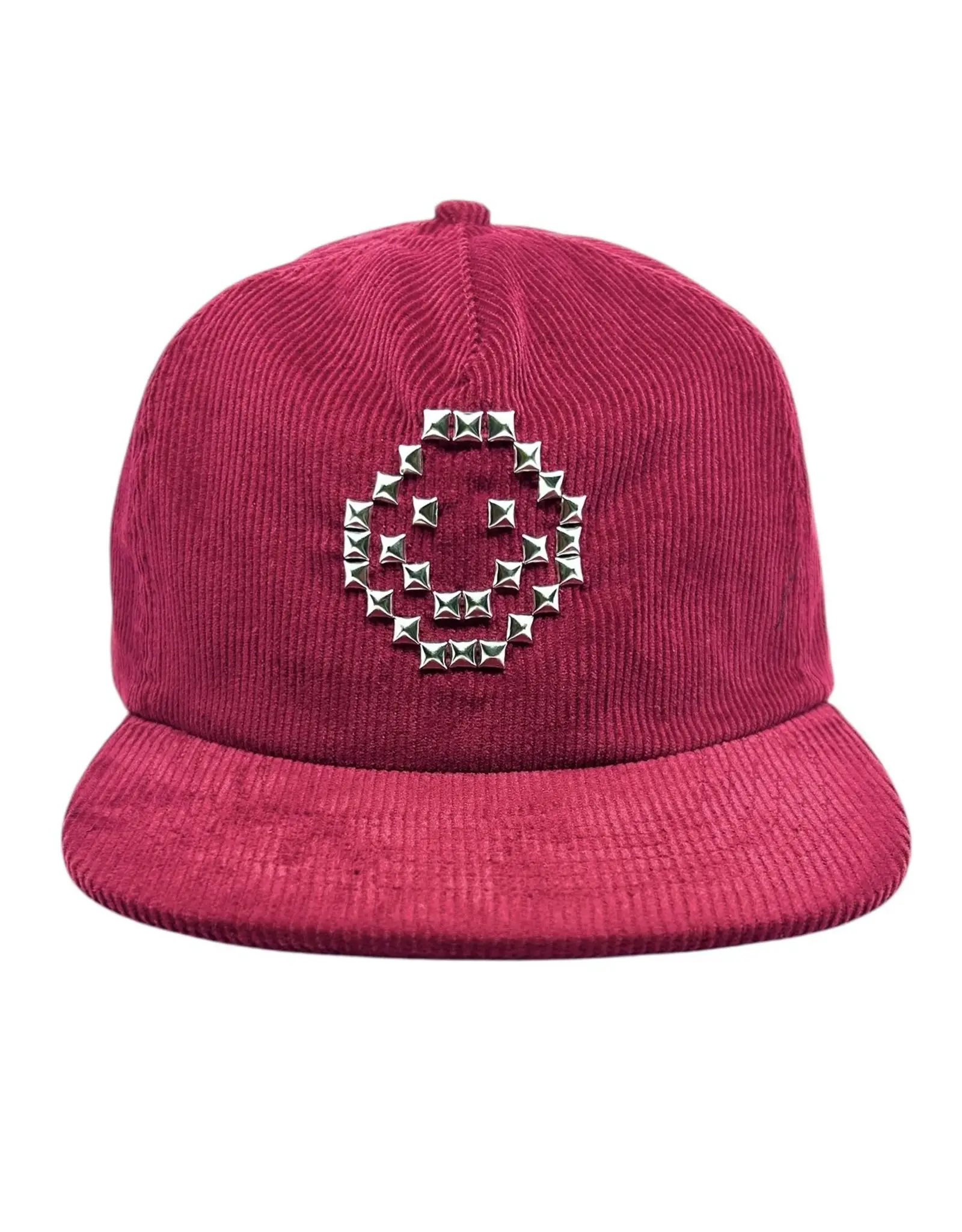 LOOSEY Cord Studded Snapback Hat - Maroon