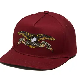 ANTI HERO Classic Eagle Snapback Hat - Dark Red