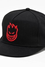 SPITFIRE Big Head Snapback Hat - Black / Red