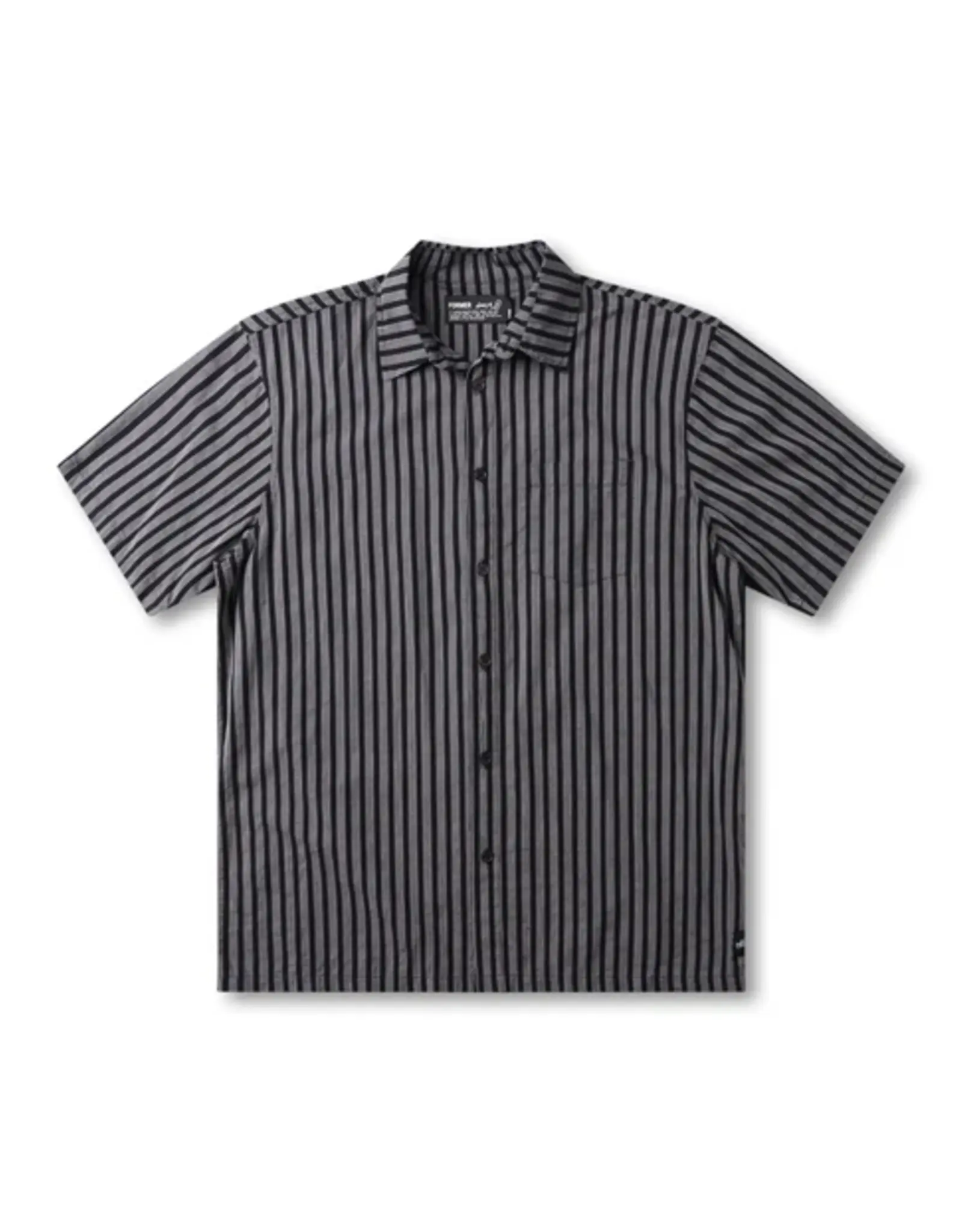 FORMER Reynolds S/S Stripe Shirt - Midnight